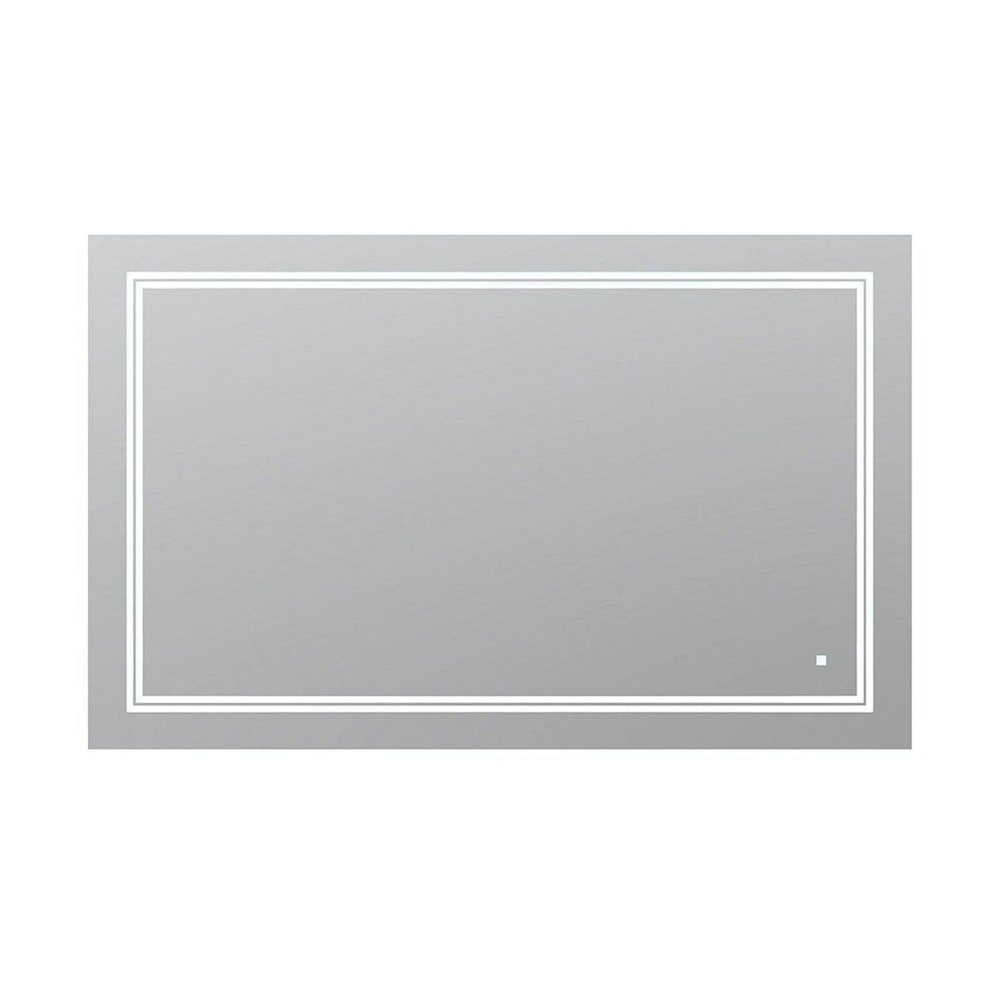 Aquadom SOHO 48" x 36" Rectangular Ultra-Slim Frame LED Lighted Bathroom Mirror With Defogger - S-4836-N