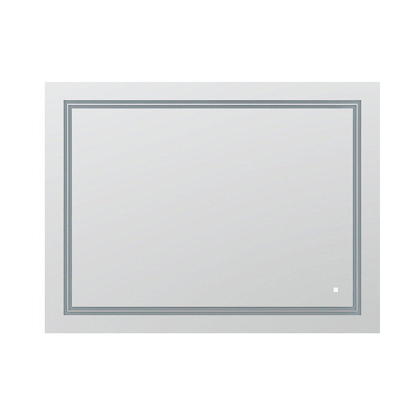 Aquadom SOHO 48" x 36" Rectangular Ultra-Slim Frame LED Lighted Bathroom Mirror With Defogger - S-4836-N