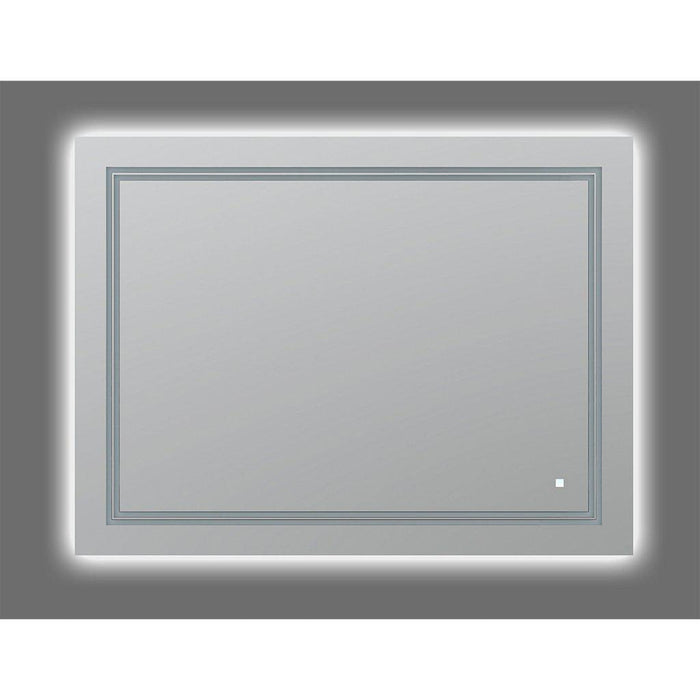 Aquadom SOHO 48" X 36" Rectangular Ultra-Slim Frame LED Lighted Bathroom Mirror With Defogger - S-4836