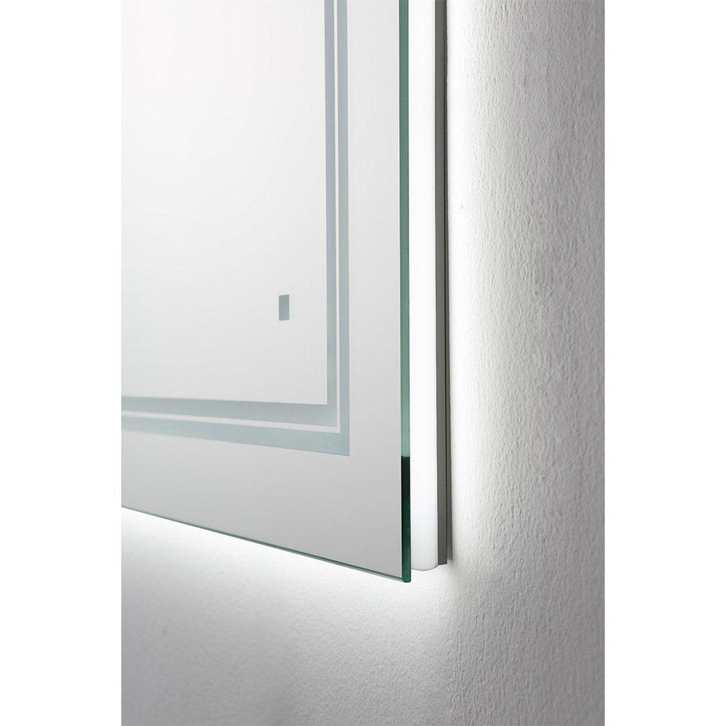 Aquadom SOHO 48" x 36" Rectangular Ultra-Slim Frame LED Lighted Bathroom Mirror With Defogger - S-4836-N
