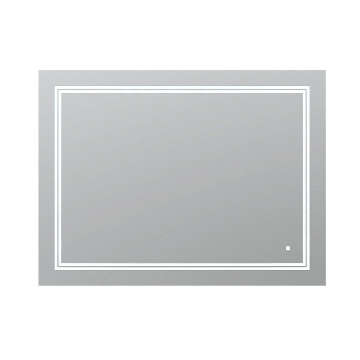 Aquadom SOHO 48" x 36" Rectangular Ultra-Slim Frame LED Lighted Bathroom Mirror With Defogger - S-4836-N