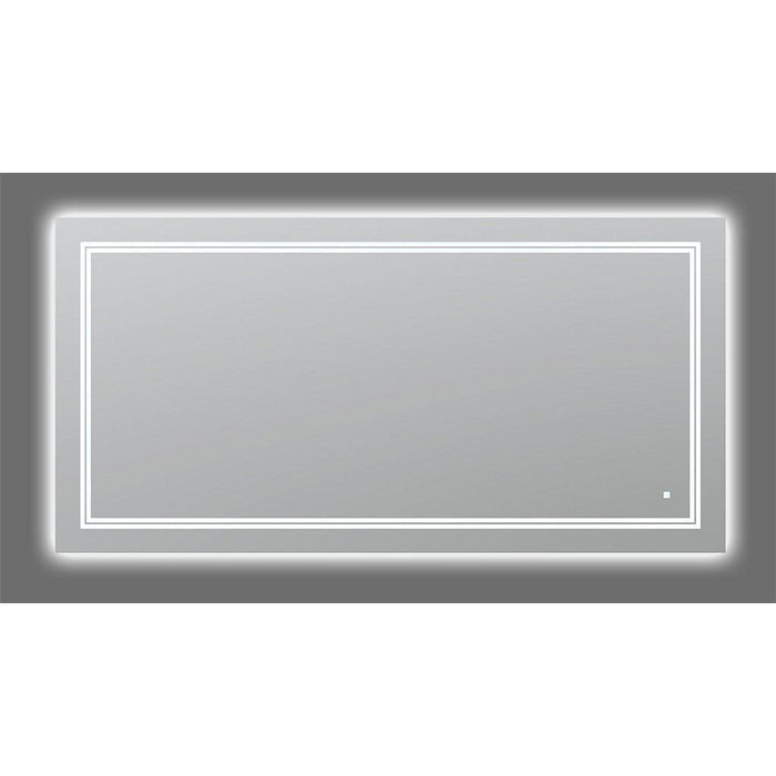 Aquadom SOHO 60" X 30" Rectangular Ultra-Slim Frame LED Lighted Bathroom Mirror With Defogger - S-6030