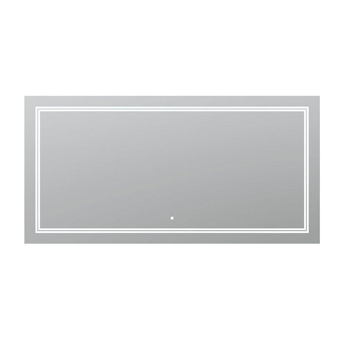 Aquadom SOHO 60" X 30" Rectangular Ultra-Slim Frame LED Lighted Bathroom Mirror With Defogger - S-6030