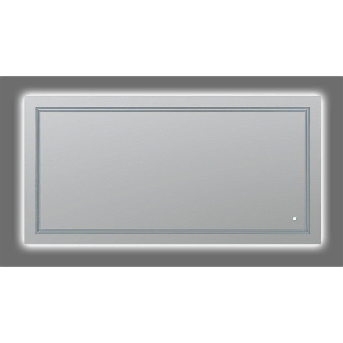 Aquadom SOHO 60" x 30" Rectangular Ultra-Slim Frame LED Lighted Bathroom Mirror With Defogger - S-6030-N