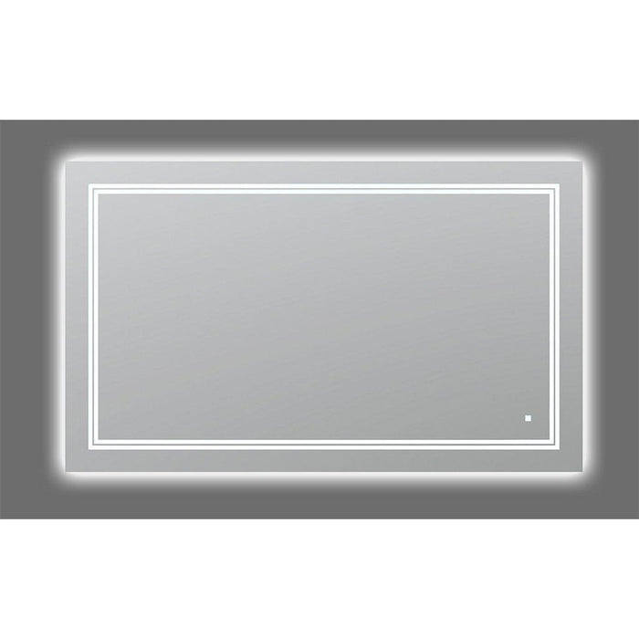 Aquadom SOHO 60" X 36" Rectangular Ultra-Slim Frame LED Lighted Bathroom Mirror With Defogger - S-6036