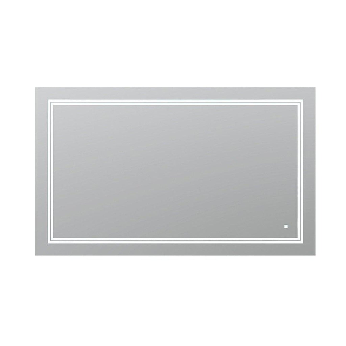 Aquadom SOHO 60" x 36" Rectangular Ultra-Slim Frame LED Lighted Bathroom Mirror With Defogger - S-6036-N