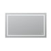 Aquadom SOHO 60" X 36" Rectangular Ultra-Slim Frame LED Lighted Bathroom Mirror With Defogger - S-6036