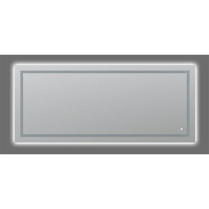 Aquadom SOHO 72" x 36" Rectangular Ultra-Slim Frame LED Lighted Bathroom Mirror With Defogger - S-7236-N