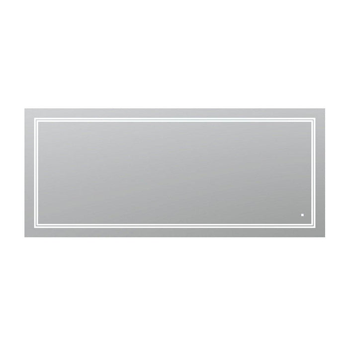 Aquadom SOHO 72" X 36" Rectangular Ultra-Slim Frame LED Lighted Bathroom Mirror With Defogger - S-7236