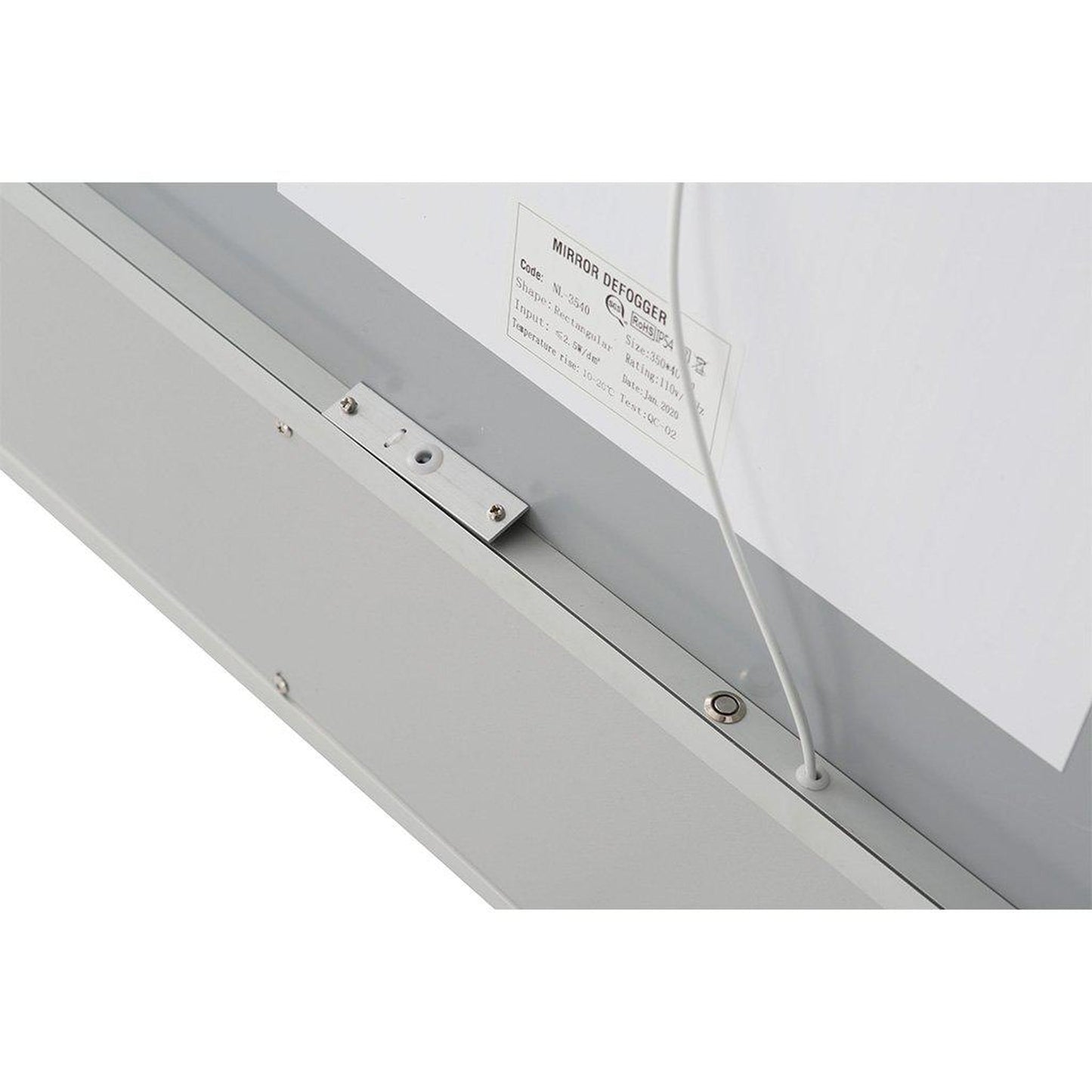 Aquadom SOHO 84" x 36" Rectangular Ultra-Slim Frame LED Lighted Bathroom Mirror With Defogger -= S-8436-N
