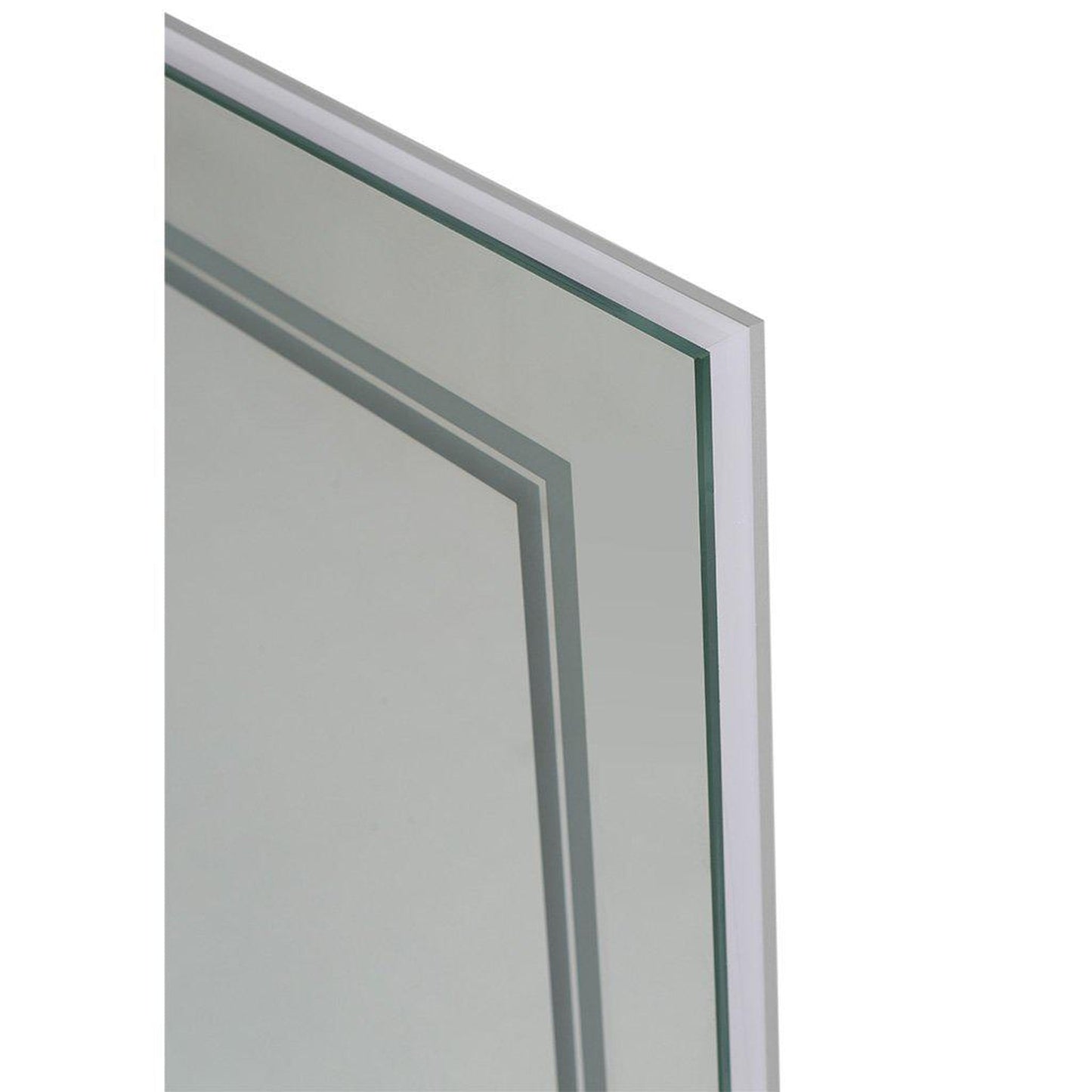 Aquadom SOHO 84" x 36" Rectangular Ultra-Slim Frame LED Lighted Bathroom Mirror With Defogger -= S-8436-N