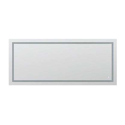 Aquadom SOHO 84" x 36" Rectangular Ultra-Slim Frame LED Lighted Bathroom Mirror With Defogger -= S-8436-N
