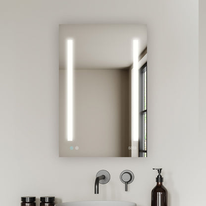 Aquadom Signature Royale 24" x 36" Rectangle Right Hinged Medicine Cabinet With Lighting, Defogger, Integrated LED 3X Magnifying Mirror And Electrical Outlet with USB - SR-2436R-N