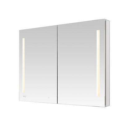 Aquadom Signature Royale 48" x 36" LED Lighted Medicine Cabinet With Defogger, Integrated LED 3X Magnifying Mirror and Electrical Outlet With USB - SR-4836-N