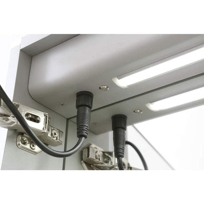 Aquadom Signature Royale 72" x 36" Rectangular Medicine Cabinet With Lighting, Defogger, Integrated LED 3X Magnifying Mirror And Electrical Outlet with USB  - SR-7236