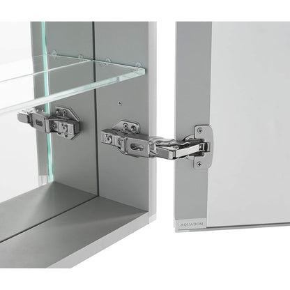 Aquadom Signature Royale 72" x 36" Rectangular Medicine Cabinet With Lighting, Defogger, Integrated LED 3X Magnifying Mirror And Electrical Outlet with USB  - SR-7236