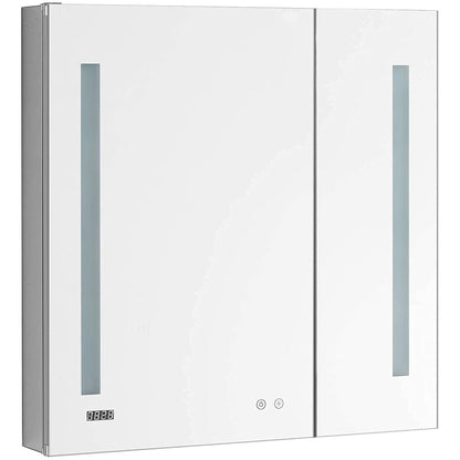 Aquadom Signature Royale Bi-View 30" x 40" Rectangular Medicine Cabinet With Lighting, Defogger, Integrated LED 3X Magnifying Mirror And Electrical Outlet with USB - SR-3040