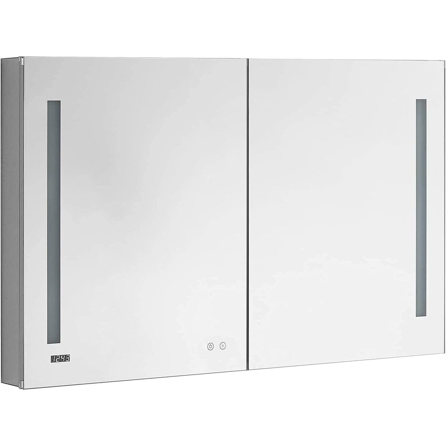 Aquadom Signature Royale Bi-View 48" x 30" Rectangular Medicine Cabinet With Lighting, Defogger, Integrated LED 3X Magnifying Mirror And Electrical Outlet with USB - SR-4830-N