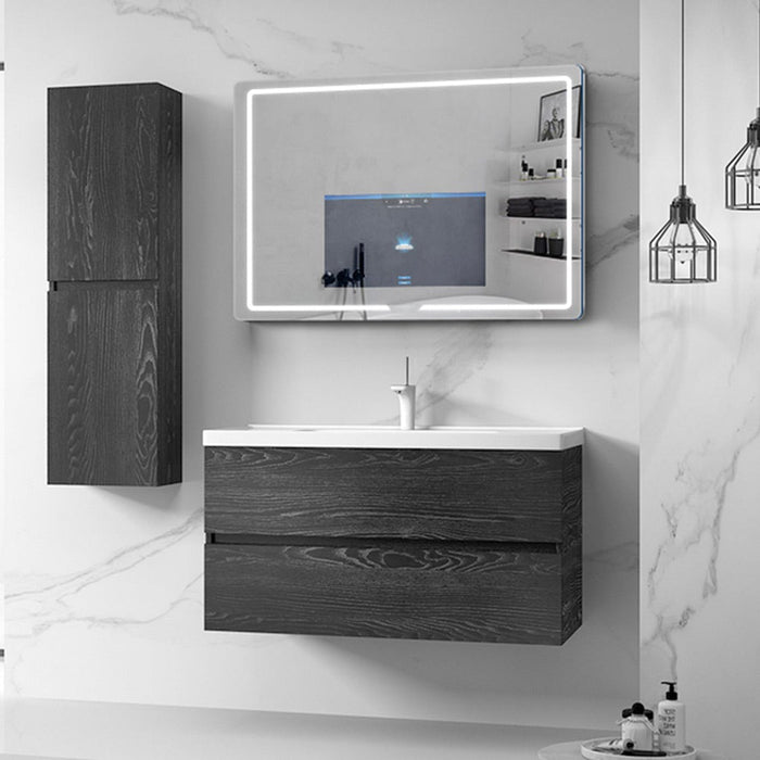 Aquadom Vision 48" x 32" Smart LED Lighted Bathroom Mirror With Built-in TV and Defogger - V-4832