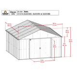 Arrow | Classic Steel Storage Shed 12ft Wide