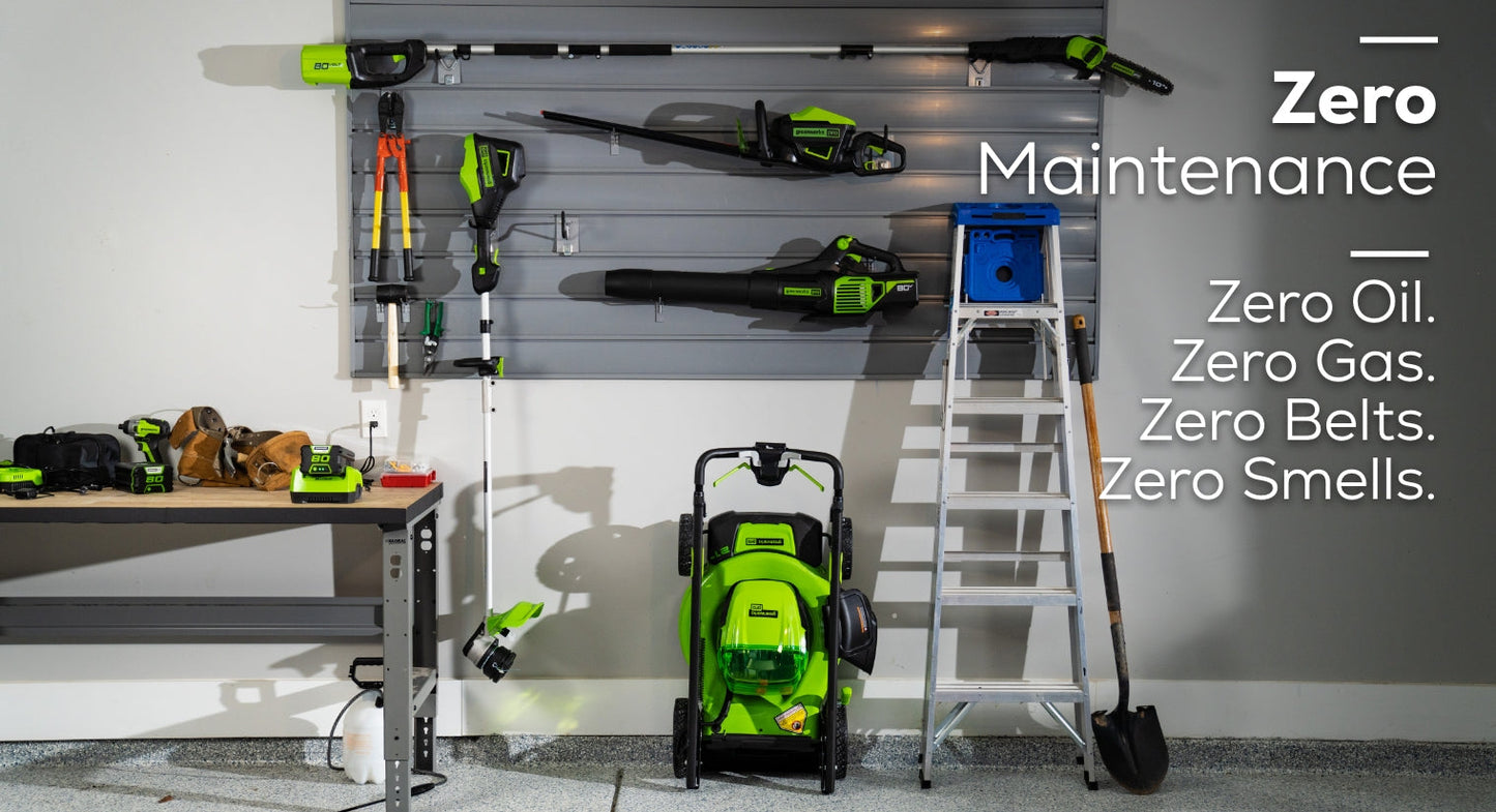 RENEWED 80V 21" Cordless Battery 4-in-1 Self-Propelled Lawn Mower w/ 4.0Ah, 2.0Ah Battery & Rapid Charger