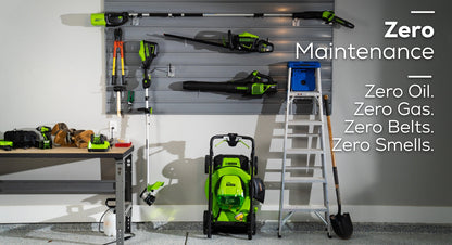 RENEWED 80V 21" Cordless Battery 4-in-1 Self-Propelled Lawn Mower w/ 4.0Ah, 2.0Ah Battery & Rapid Charger