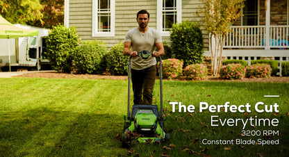 RENEWED 80V 21" Cordless Battery 4-in-1 Self-Propelled Lawn Mower w/ 4.0Ah, 2.0Ah Battery & Rapid Charger