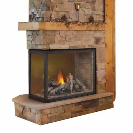 Napoleon Fireplaces Ascent Multi-View Direct Vent Peninsula Gas Fireplace with Logs, Napoleon, 43", BHD4PNA