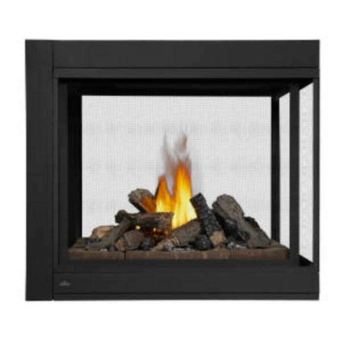 Napoleon Fireplaces Ascent Multi-View Direct Vent Peninsula Gas Fireplace with Logs, Napoleon, 43", BHD4PNA