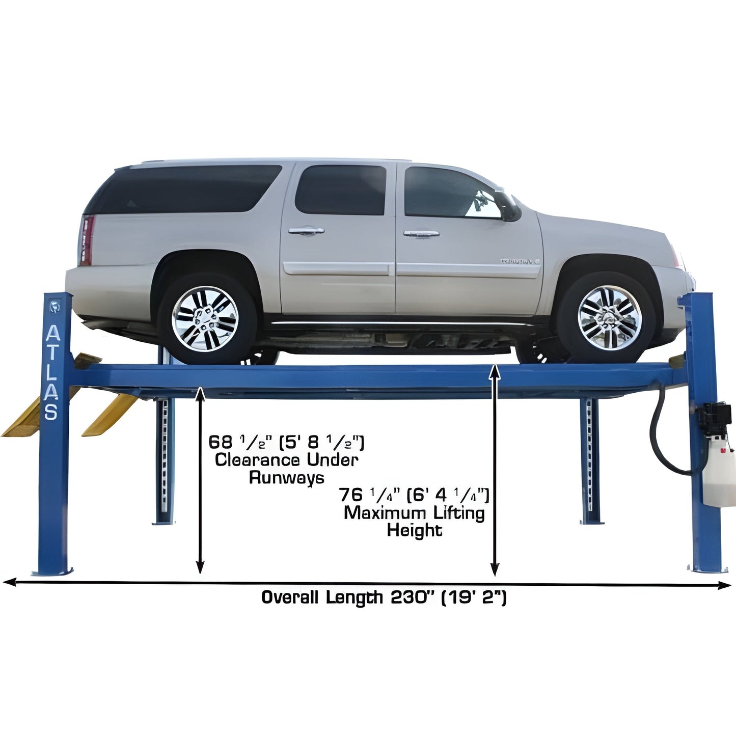Atlas 412A 12,000 lb 4-Post Alignment Lift - ATEATTD-412A-FPD