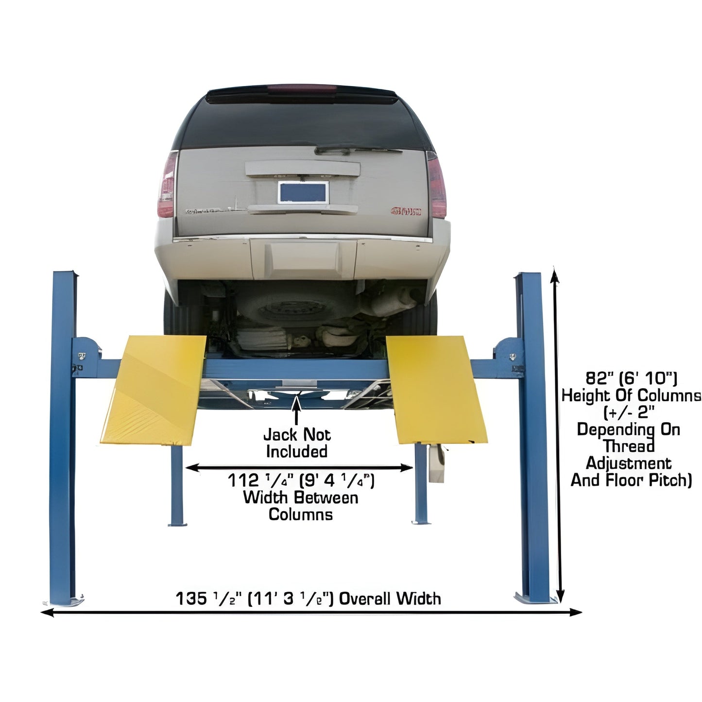 Atlas 412A 12,000 lb 4-Post Alignment Lift - ATEATTD-412A-FPD