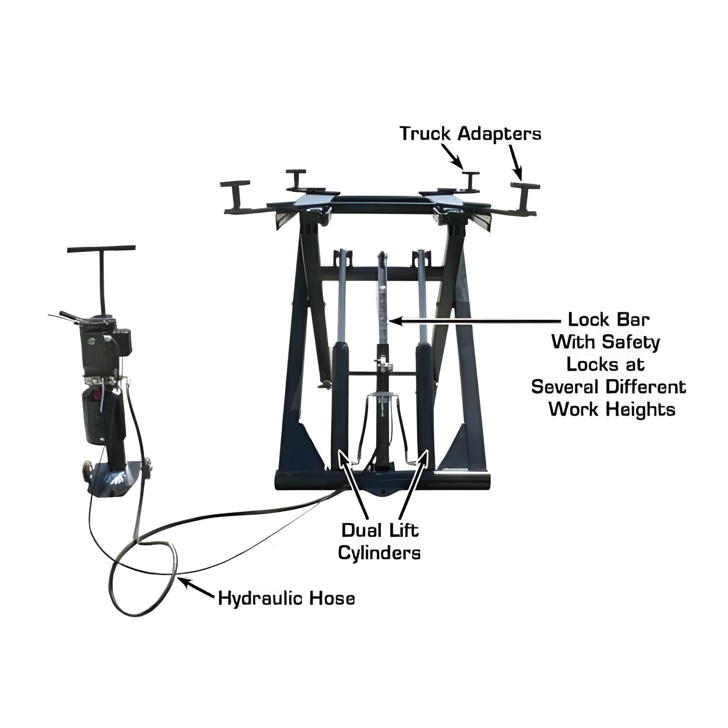 Atlas 6MR 6,000 lb Portable Mid-Rise Lift - ATEATTD-6MR-FPD