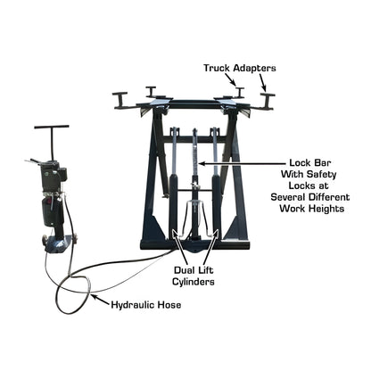 Atlas 6MR 6,000 lb Portable Mid-Rise Lift - ATEATTD-6MR-FPD
