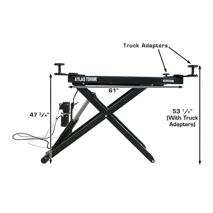 Atlas 6MR 6,000 lb Portable Mid-Rise Lift - ATEATTD-6MR-FPD