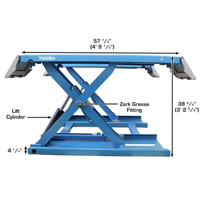 Atlas 7K-Kwik-Bay 7,000 lb Portable Mid-Rise Lift - ATEATTD-7K-KWIK-FPD