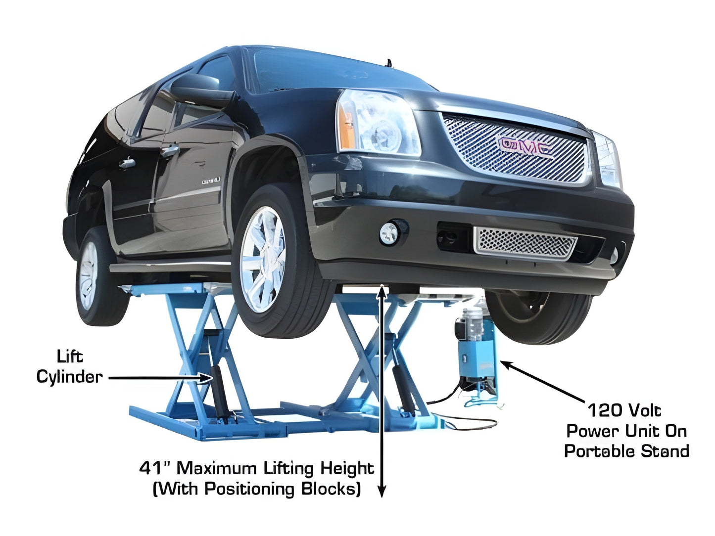 Atlas 7K-Kwik-Bay 7,000 lb Portable Mid-Rise Lift - ATEATTD-7K-KWIK-FPD