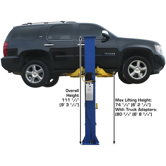 Atlas 9KBPX 9,000 lb Baseplate 2 Post Lift w/ LMA Combo - ATEXH-9KBPX-COMBO-FPD