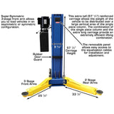 Atlas 9OHSC 2-Post Lift + Lawn Mower Adapter Combo - ATEATTD-9OHSC-COMBO-FPD