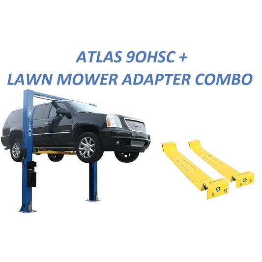 Atlas 9OHSC 2-Post Lift + Lawn Mower Adapter Combo - ATEATTD-9OHSC-COMBO-FPD