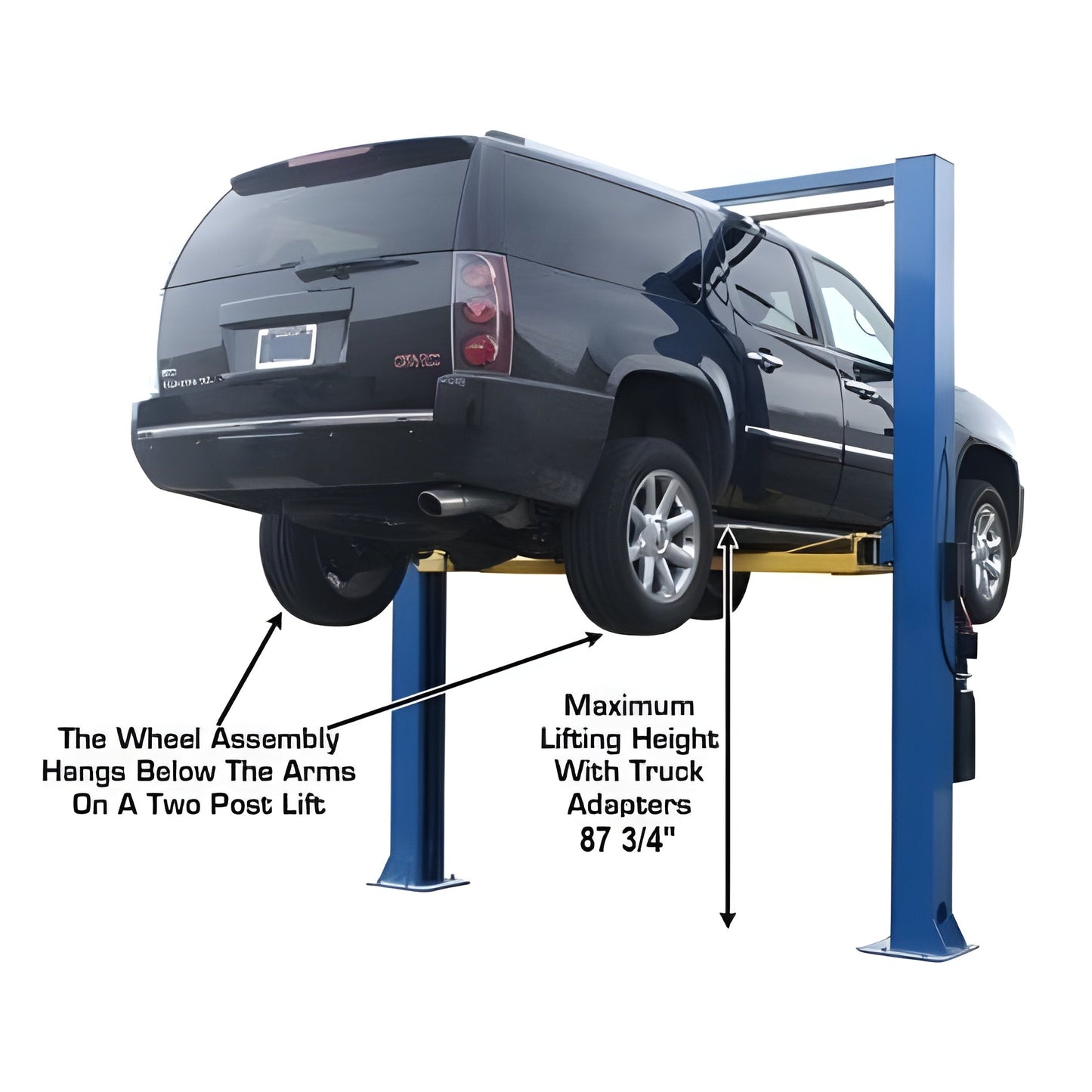 Atlas 9OHSC 9,000 lb Overhead 2-Post Lift - ATEATTD-9OHSC-SS-FPD