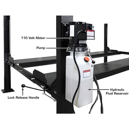 Atlas ALI APEX 8 4 Post Lift + RJ35 Sliding Jacks Combo - ATEATTD-APEX8-COMBO-FPD