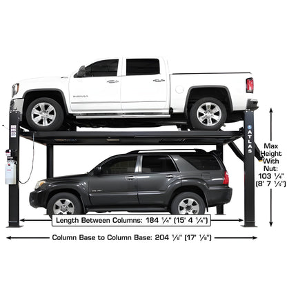 Atlas Apex 9 ALI 9,000 lb 4-Post Lift - ATEAPEX9-FPD
