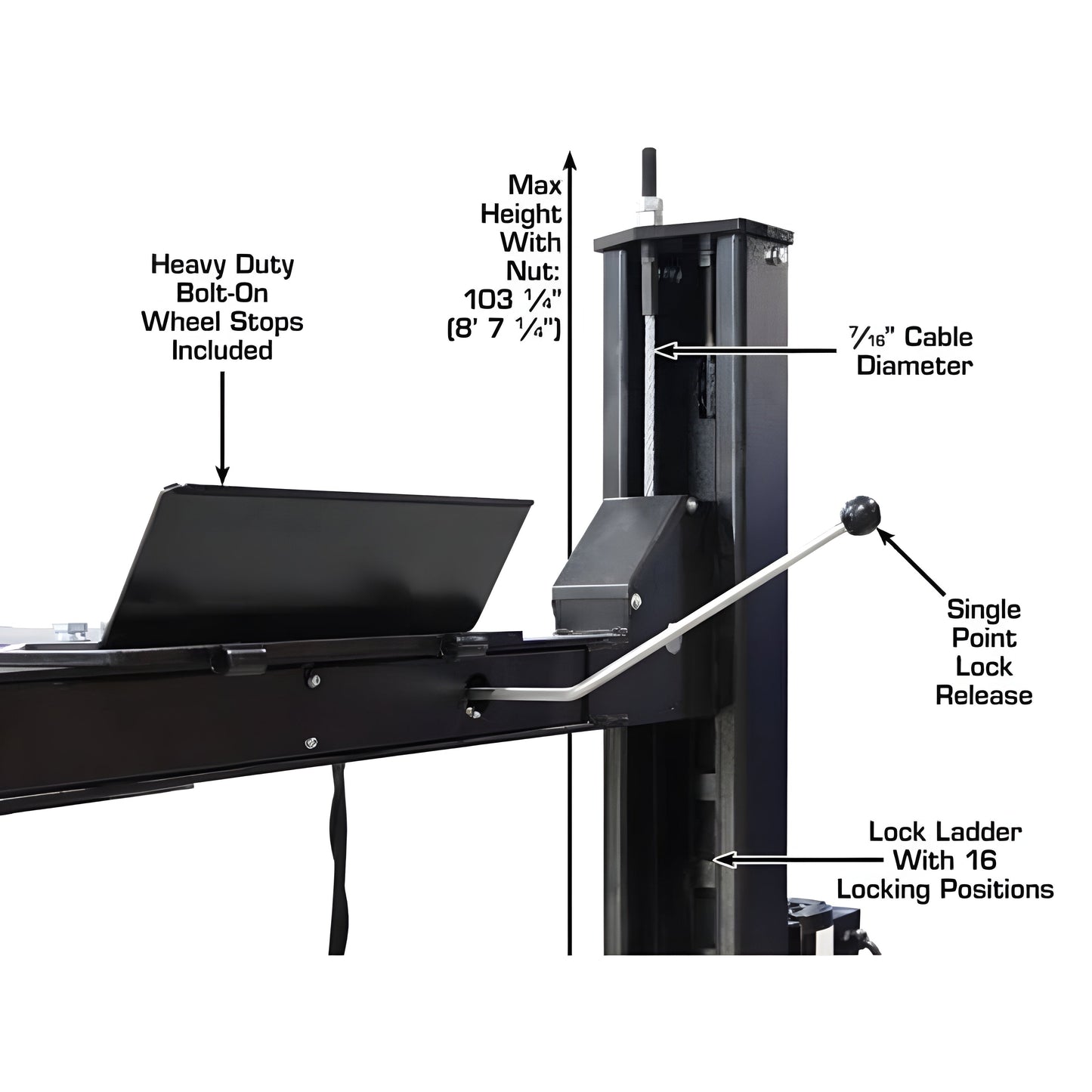 Atlas Apex 9 ALI 9,000 lb 4-Post Lift - ATEAPEX9-FPD