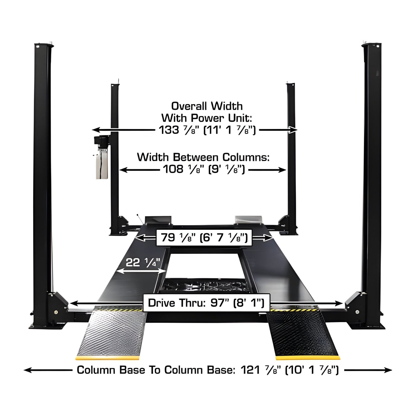 Atlas Apex 9 ALI 9,000 lb 4-Post Lift - ATEAPEX9-FPD