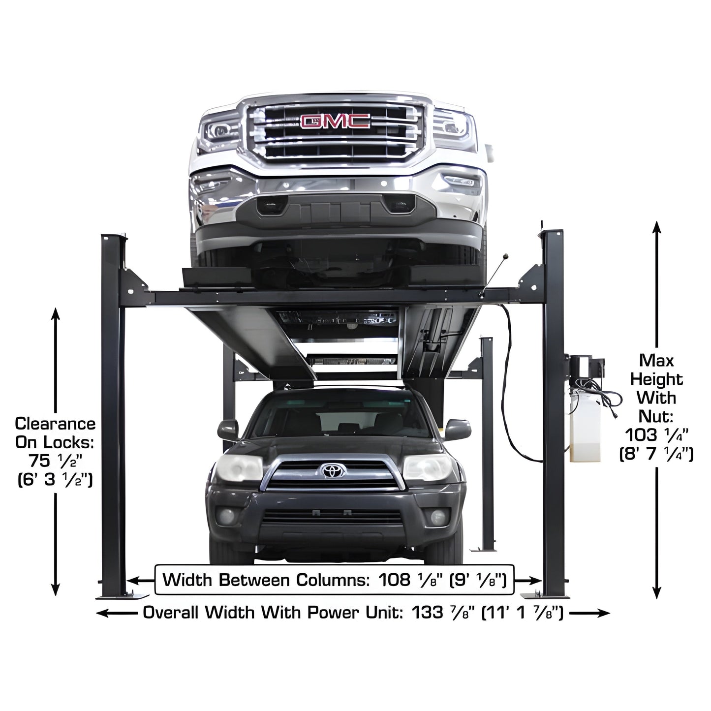 Atlas Apex 9 ALI 9,000 lb 4-Post Lift - ATEAPEX9-FPD