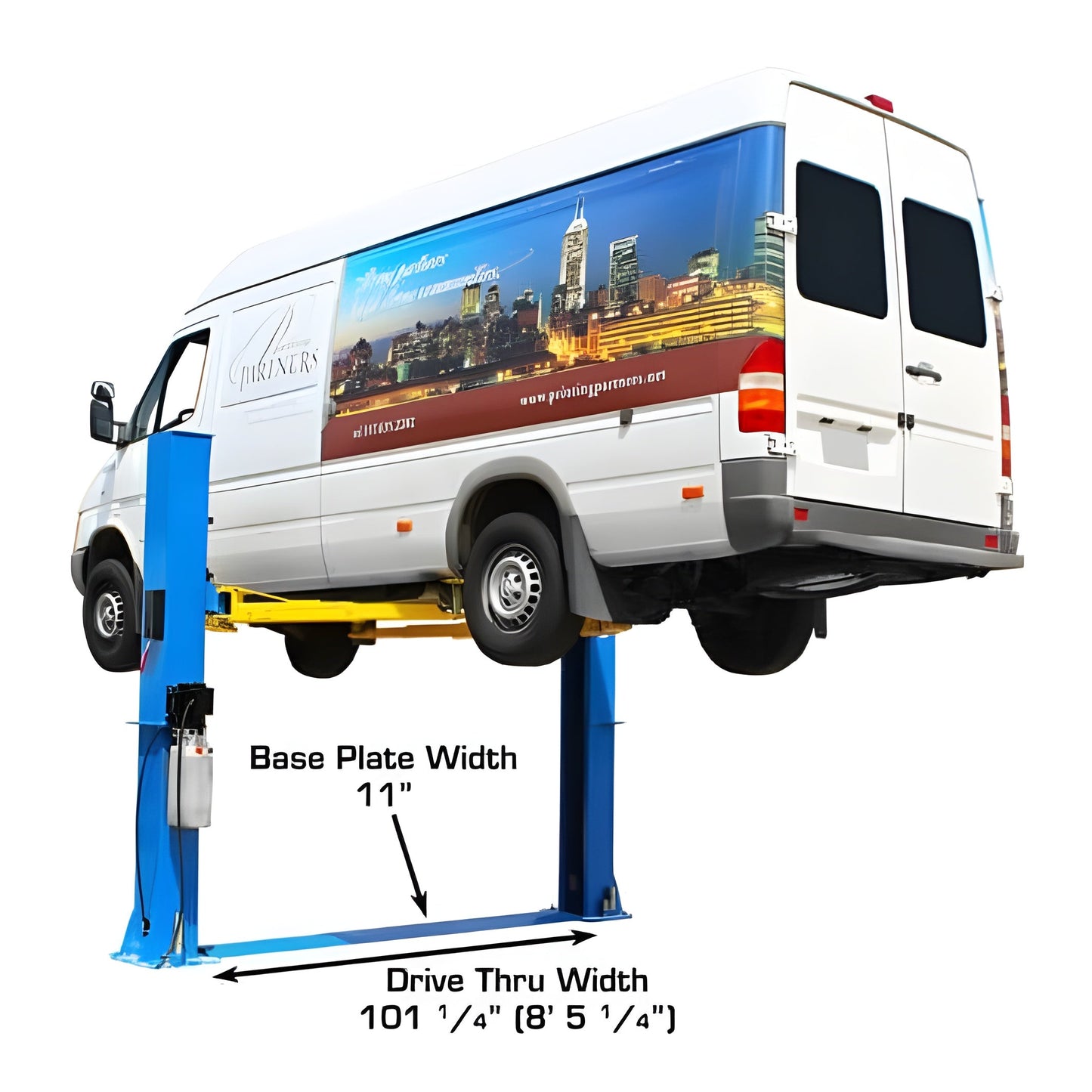 Atlas BP10000X 10,000 lb Baseplate 2 Post Lift - ATEATTD-BP10000X-FPD