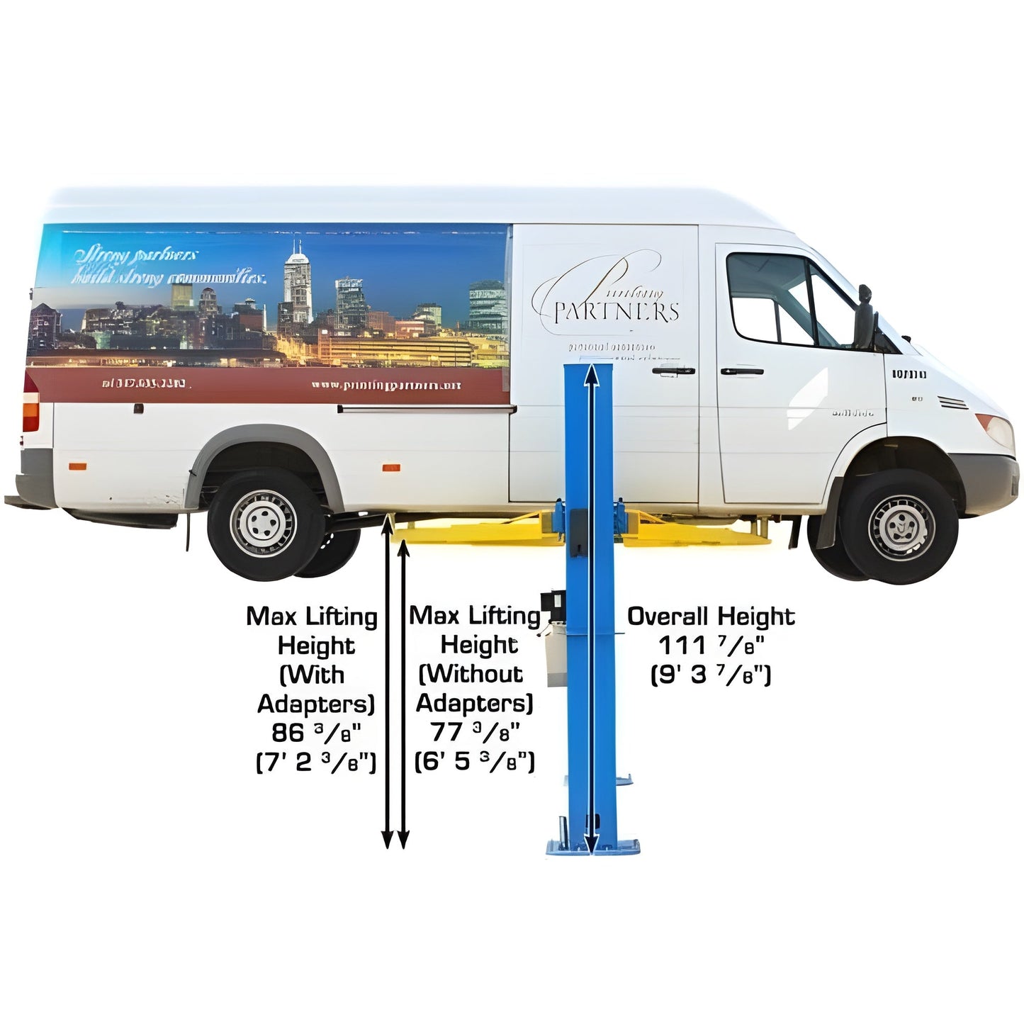 Atlas BP10000X 10,000 lb Baseplate 2 Post Lift - ATEATTD-BP10000X-FPD