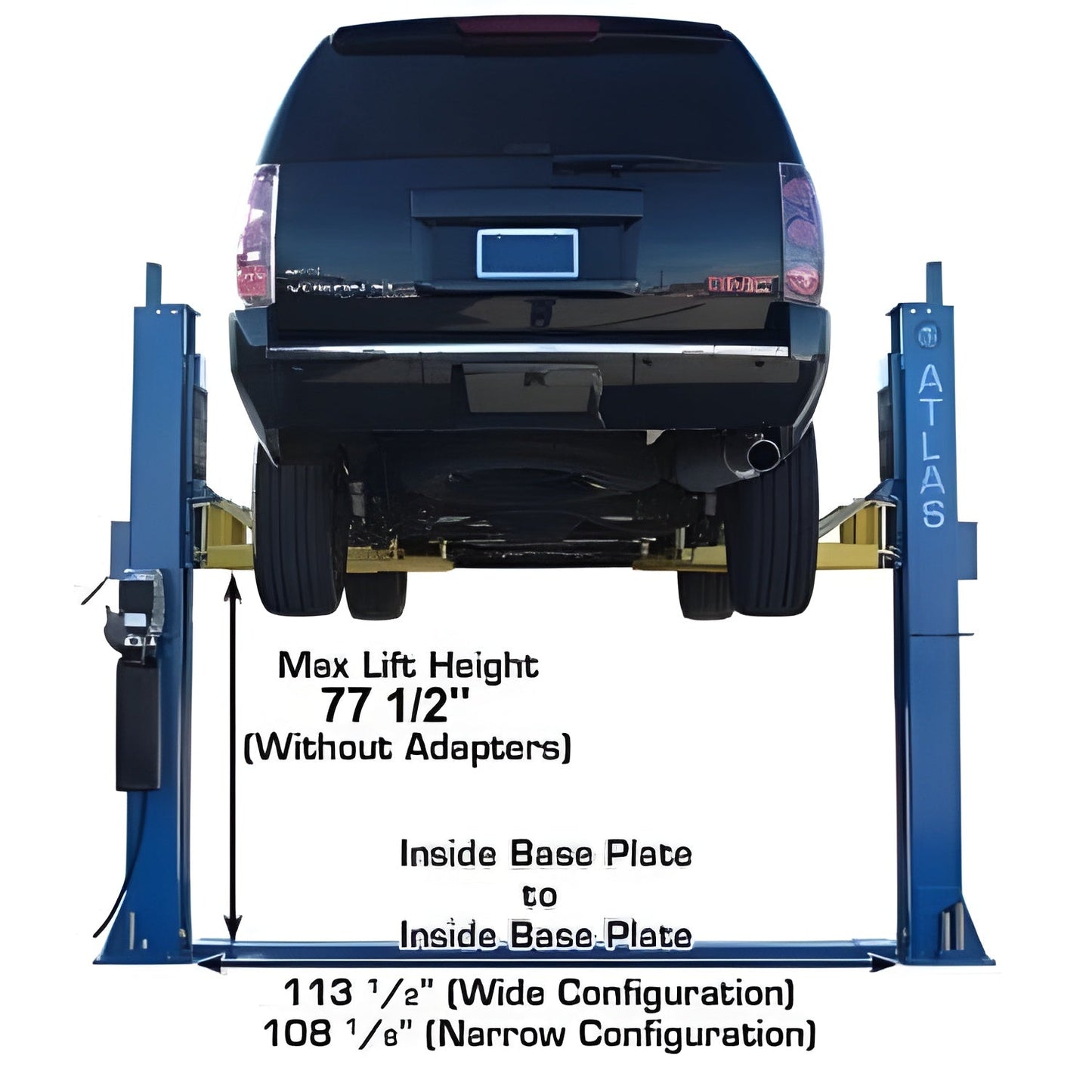 Atlas BP12000X 12,000 lb Baseplate 2 Post Lift - ATEATTD-BP12000X-FPD