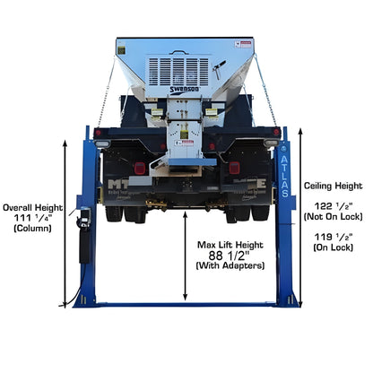 Atlas BP12000X 12,000 lb Baseplate 2 Post Lift - ATEATTD-BP12000X-FPD