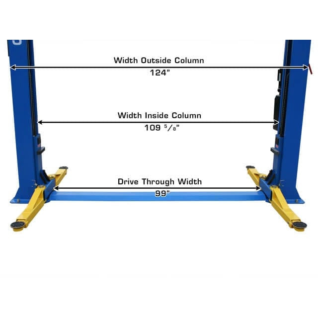 Atlas BP8000 8,000 lb Baseplate 2 Post Lift - ATEATTD-BP8000-FPD